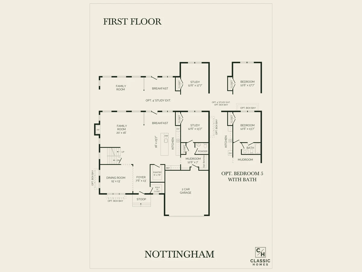 The Nottingham first floor plan